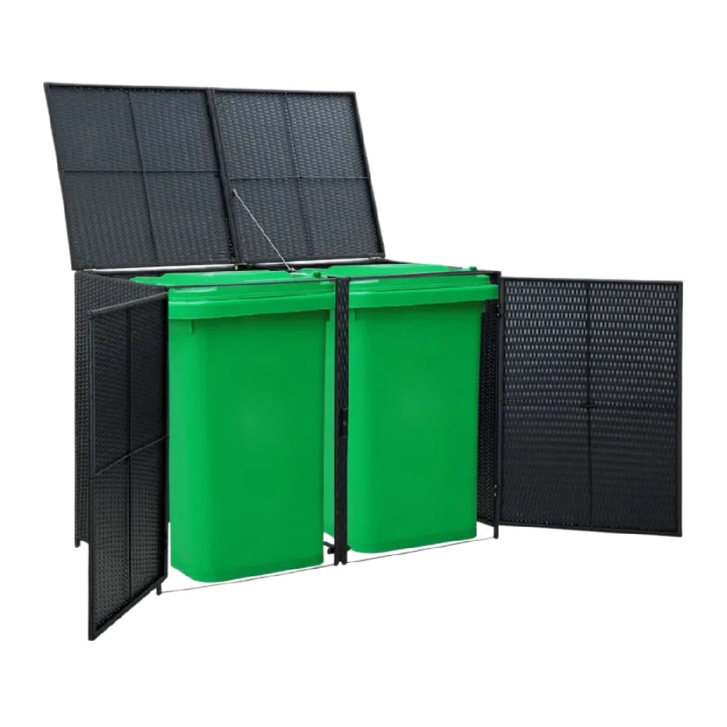 Garden Waste Storage Solution for Outdoor Use in Metal - 120 x 60 x 110