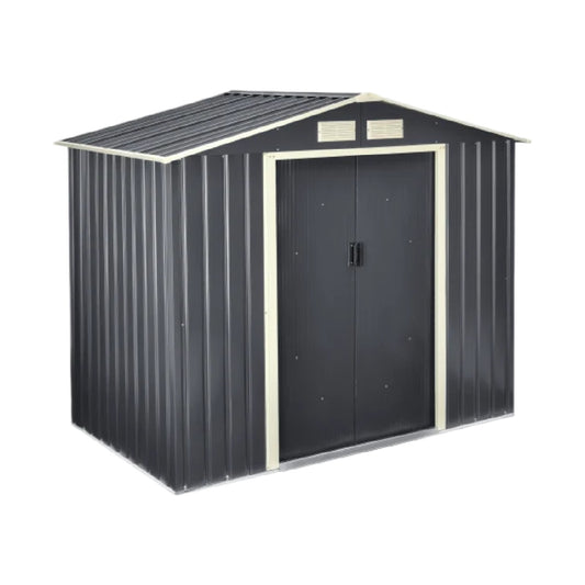 Outdoor Storage Shed for Garden Use in Galvanized Steel - 200 x 150 x 180