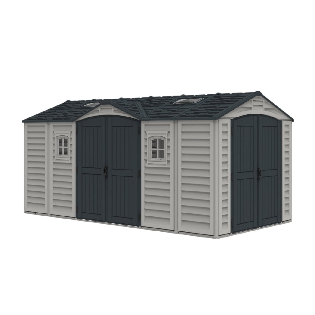 Storage Shed for Outdoor Use in Resin - 240 x 120 x 180
