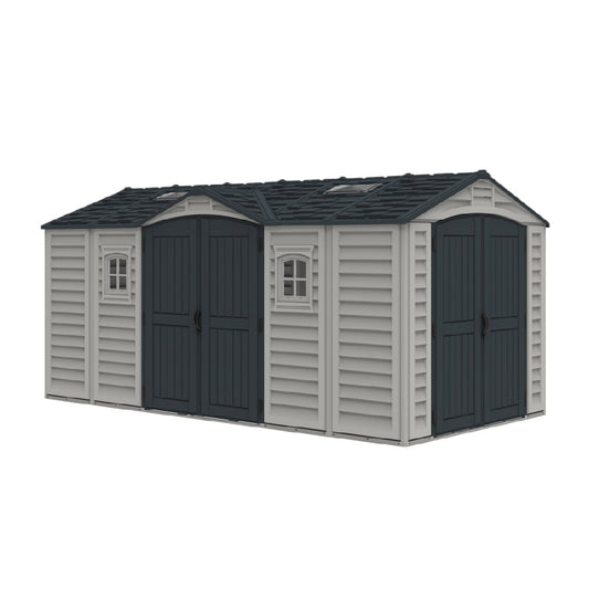 Storage Shed for Outdoor Use in Resin - 240 x 120 x 180